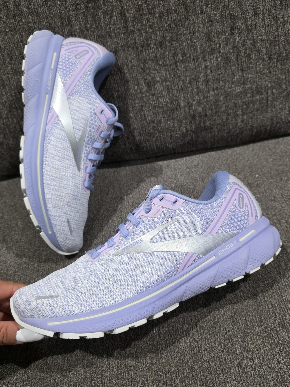 Brooks Ghost Women's Running Shoes - Lavender / Silver